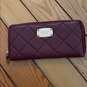 Michael Kors Burgundy Leather Wallet